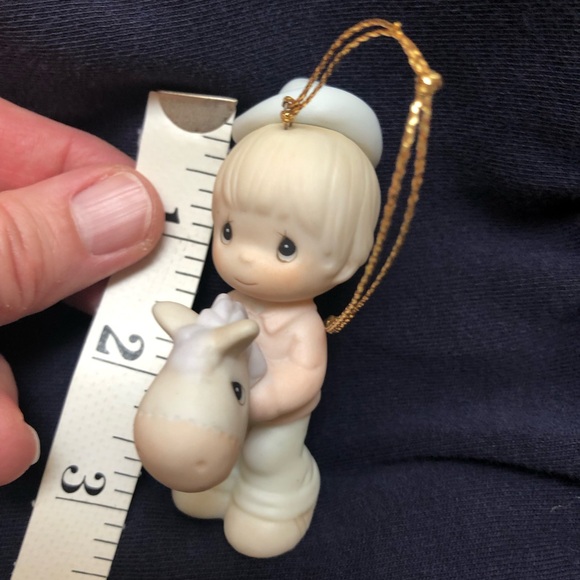 Precious Moments Ornament, boy on stick horse - Picture 2 of 5